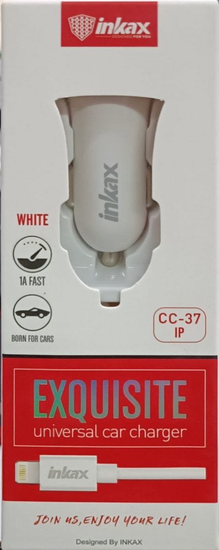  شاحن سيارة سريع لجهاز ايفون  inkax CC-37 CAR Charger Fast iPhone 